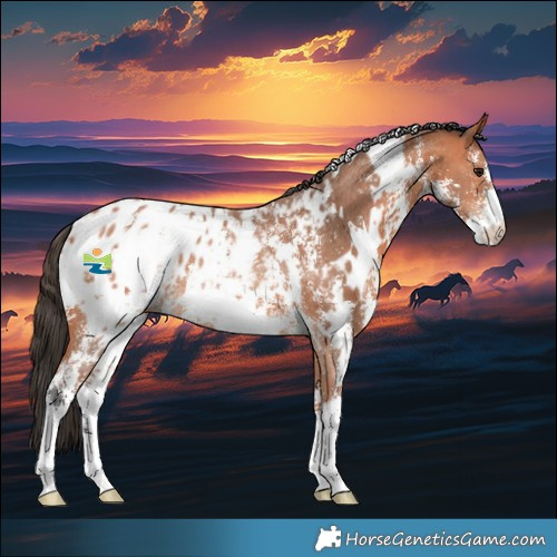 Horse Color:White Spotted Bay Sabino Appaloosa Rabicano 