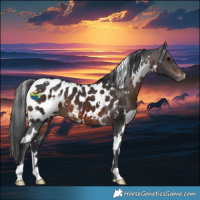 Horse Color:White Spotted Brown Appaloosa