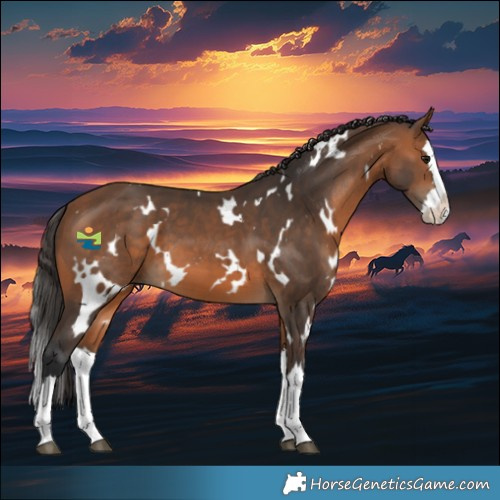 Horse Color:White Spotted Bay Splash 