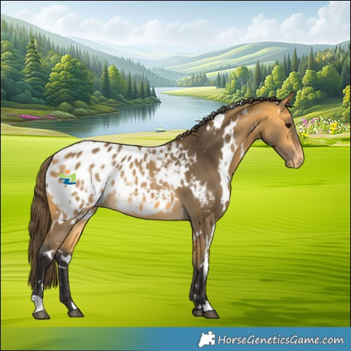 Horse Color:White Spotted Buckskin Appaloosa 