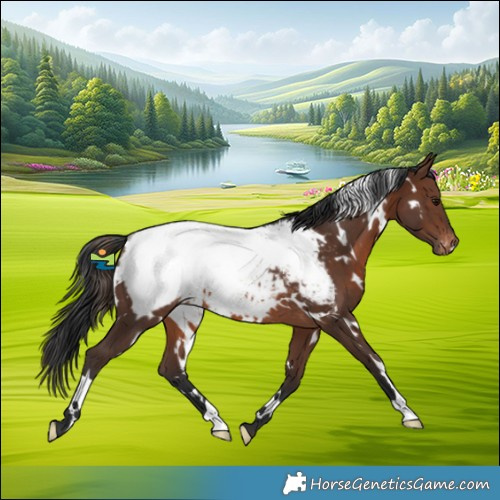Horse Color:White Spotted Brown Appaloosa Rabicano 