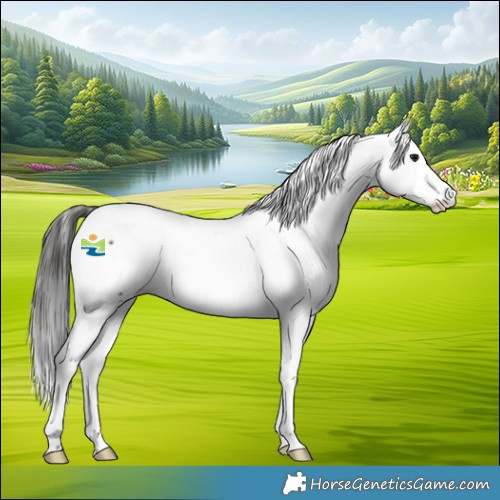 Horse Color:White Spotted Brown Appaloosa 