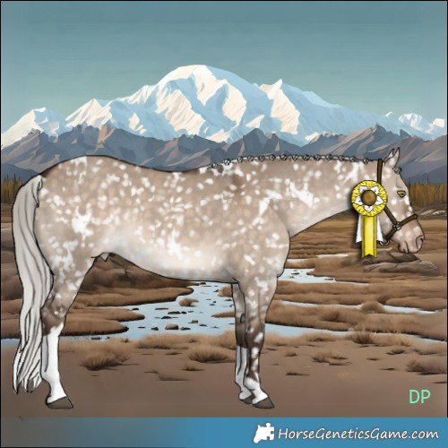 Horse Color:White Spotted Silver Brown Dun Tobiano Snowflake Varnish Rabicano 