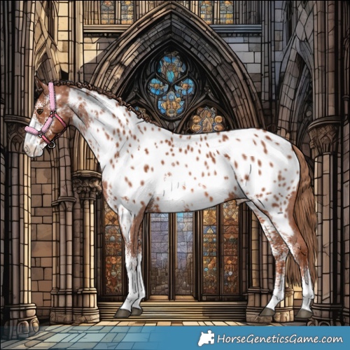 Horse Color:White Spotted Chestnut Appaloosa 