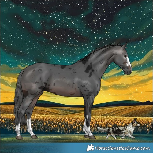 Horse Color:Gray Bay Merle 