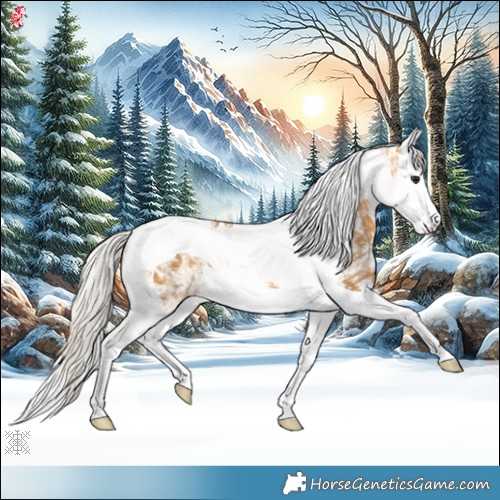 Horse Color:Silver Buckskin Ice Splash Tobiano