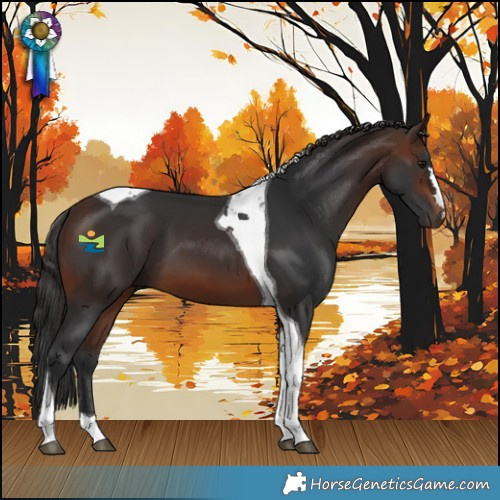 Horse Color:Brown Tobiano 