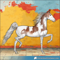 Horse Color:Silver Bay Splash Tobiano Appaloosa Rabicano 