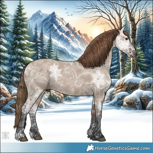 Horse Color:Liver Red Dun Ice 