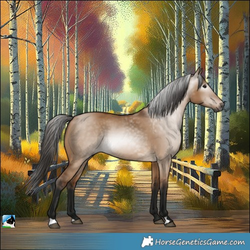 Horse Color:Gray Bay Dun 