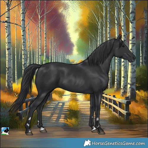 Horse Color:Black 