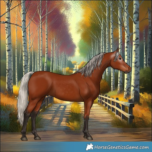 Horse Color:Gray Silver Bay 