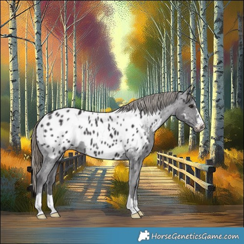 Horse Color:Smoky Black Appaloosa 
