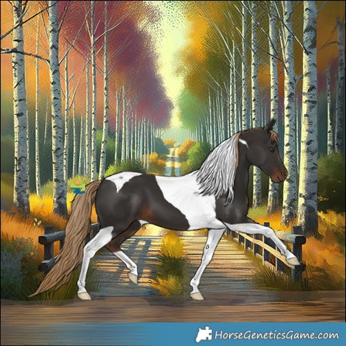 Horse Color:Liver Chestnut Tobiano