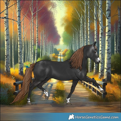 Horse Color:Gray Liver Chestnut