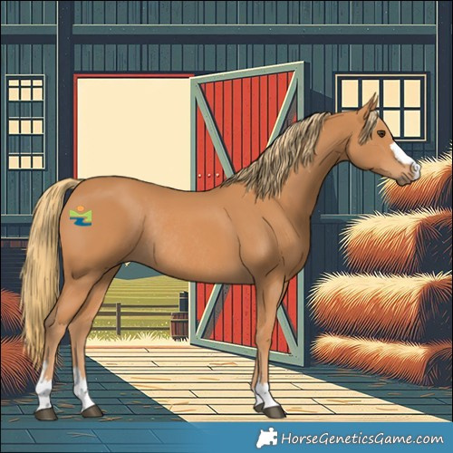 Horse Color:Chestnut Rabicano 