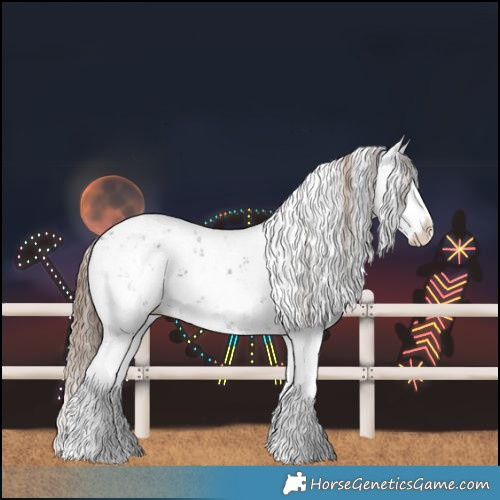 Horse Color:Liver Chestnut Sabino Splash Snowflake Varnish