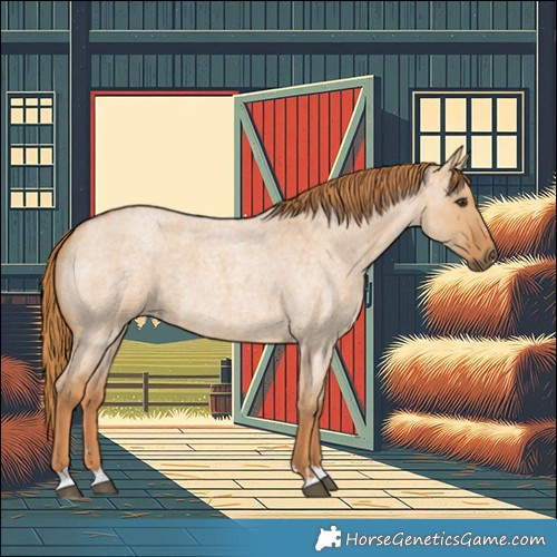Horse Color:Red Dun Roan 
