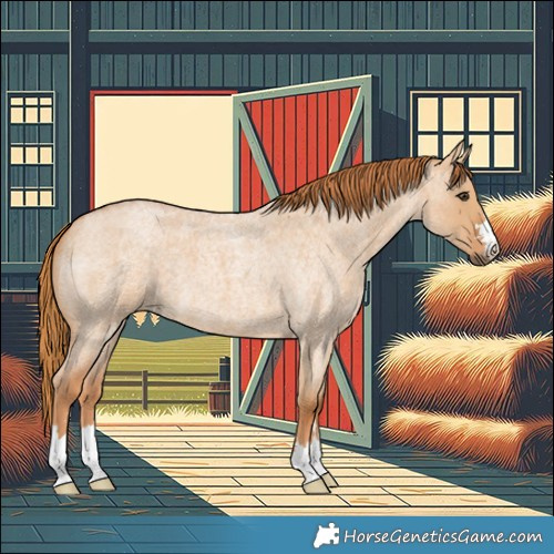 Horse Color:Red Dun Roan 