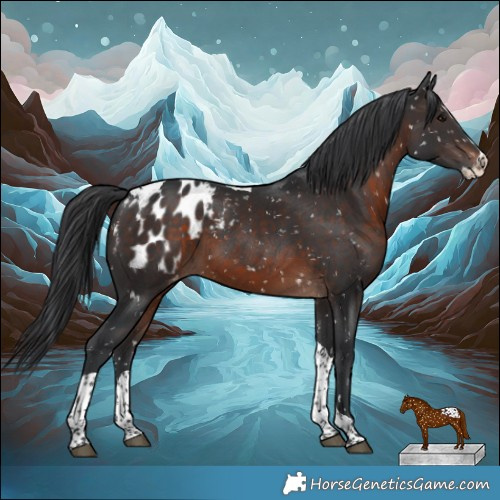 Horse Color:White Spotted Brown Mushroom Splash Tobiano Appaloosa Rabicano