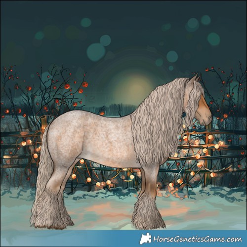 Horse Color:Chocolate Palomino Roan