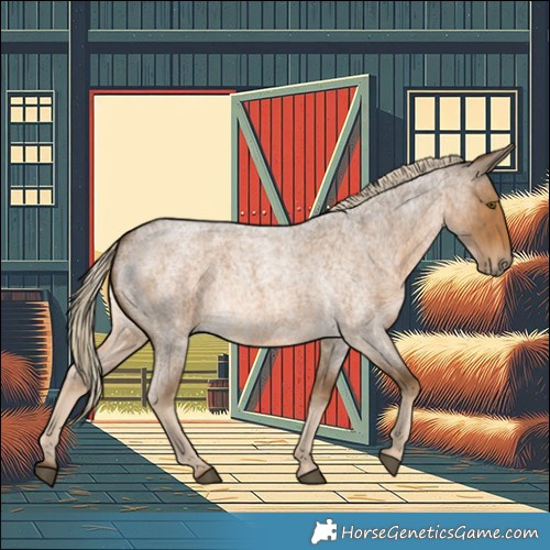 Horse Color:Chocolate Palomino Roan 