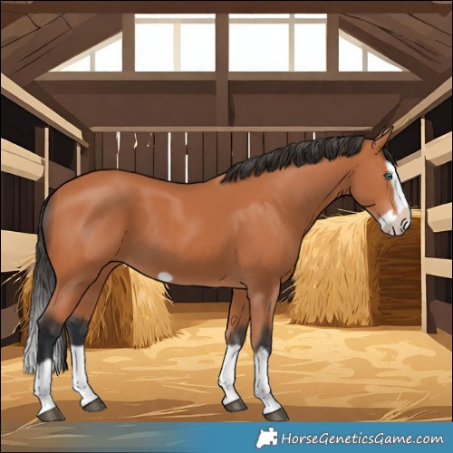 Horse Color:Bay Splash Frame 
