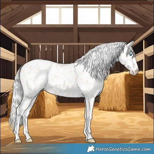 Horse Color:Cremello Near Leopard 