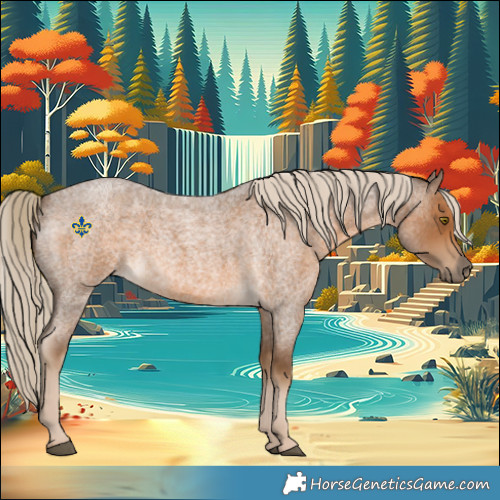 Horse Color:Chocolate Palomino Roan