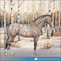 Horse Color:Powder White Silver Brown Roan Dun 