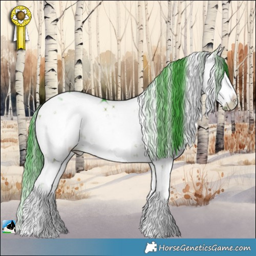 Horse Color:Watercolor Grullo Sabino 