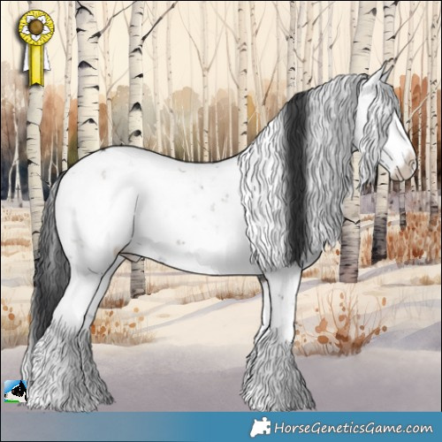 Horse Color:Grullo Sabino Brindle 