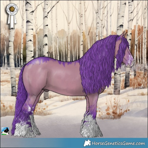 Horse Color:Watercolor Grullo Sabino 