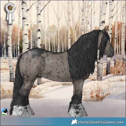 Horse Color:Grullo Mushroom Brindle 