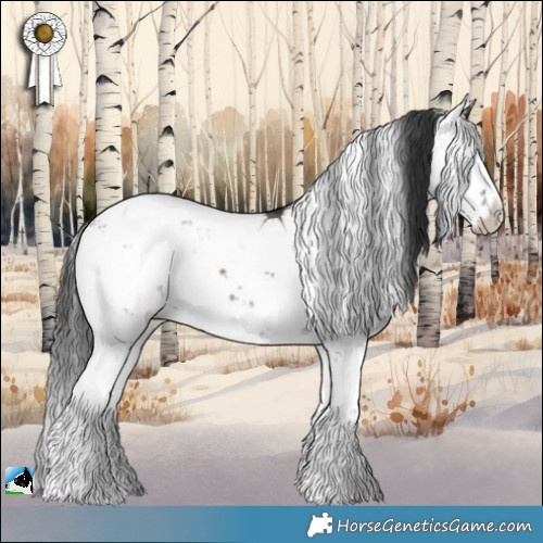 Horse Color:Grullo Mushroom Sabino Brindle 