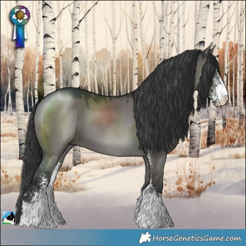 Horse Color:Grullo Sabino 