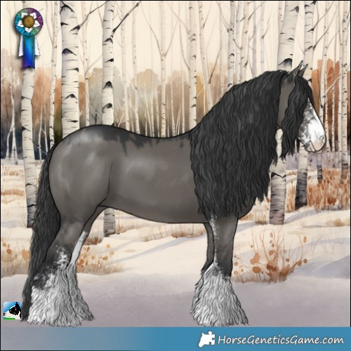 Horse Color:Grullo Sabino 
