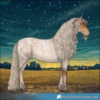 Horse Color:Chocolate Palomino Roan