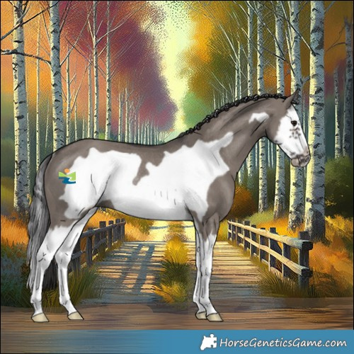 Horse Color:Smoky Grullo Splash Frame Rabicano 