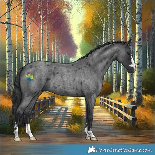 Horse Color:Blue Roan 