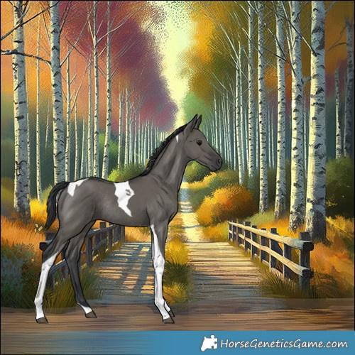 Horse Color:Grullo Tobiano Rabicano