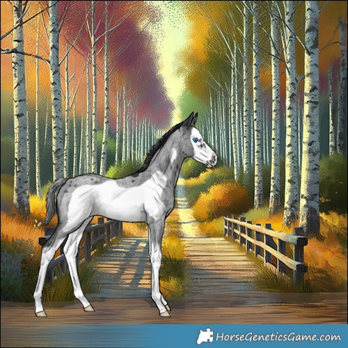 Horse Color:Blue Roan Splash Frame