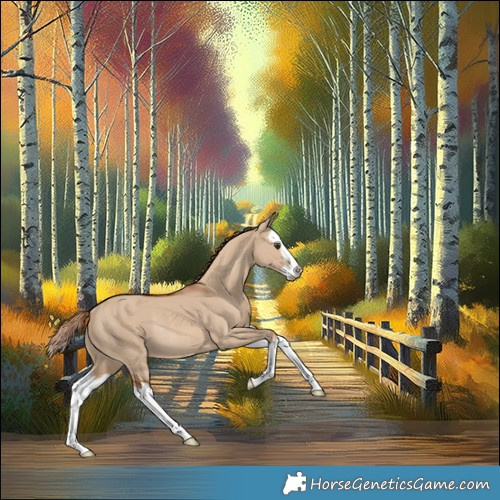 Horse Color:Red Dun Splash Rabicano