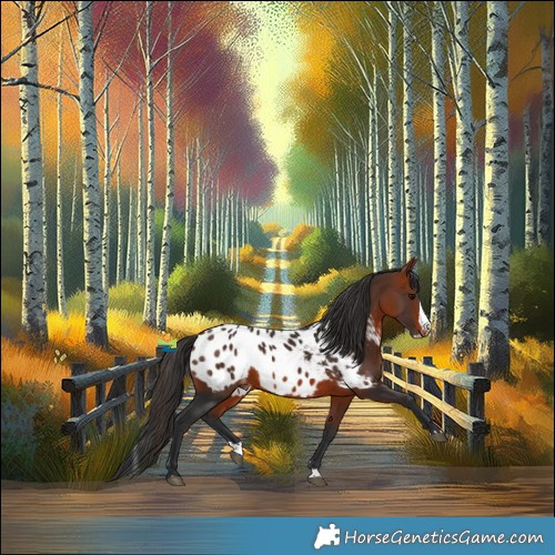 Horse Color:Brown Splash Appaloosa 