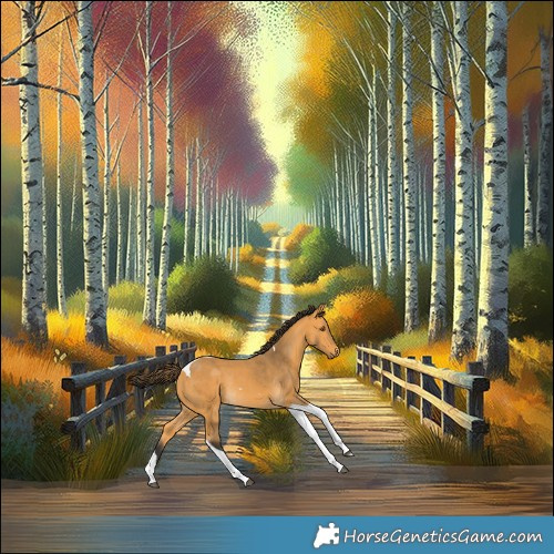 Horse Color:Buckskin Tobiano Rabicano 