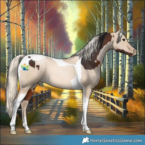Horse Color:Brown Tobiano and Chocolate Palomino Pearl Dun Tobiano