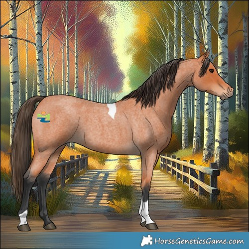 Horse Color:Bay Roan Tobiano 