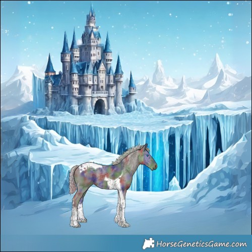 Horse Color:Nacre Silver Smoky Black Merle Tobiano 