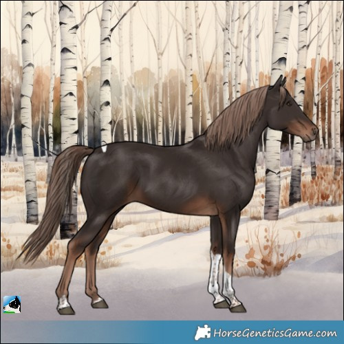 Horse Color:Liver Chestnut Tobiano 