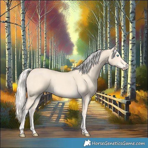 Horse Color:Cremello 
